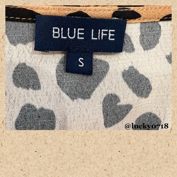 Blue Life NWOT Cora Top in Tan Animal Sz S - Picture 7 of 8